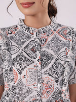 Cotton Printed Night Suit Set for Women - SanskrutiHomes 