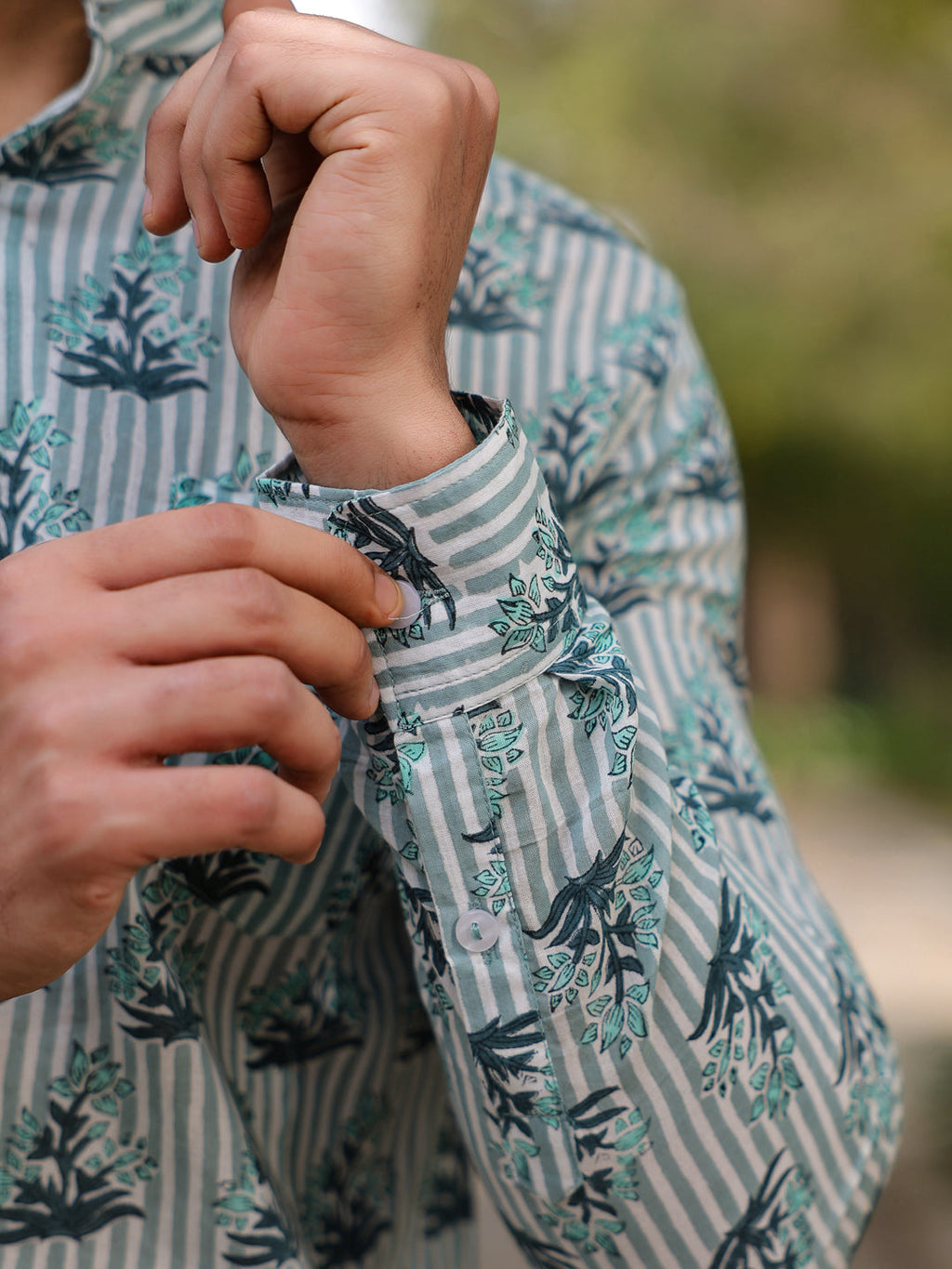 Men's Pure Cotton Off White Casual Shirt - SanskrutiHomes 