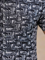Men's Pure Cotton Black Casual Shirt - SanskrutiHomes 