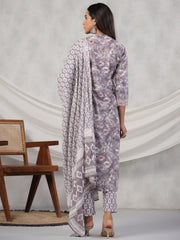 Rangdeep Women Pink Floral Print Kurta Set