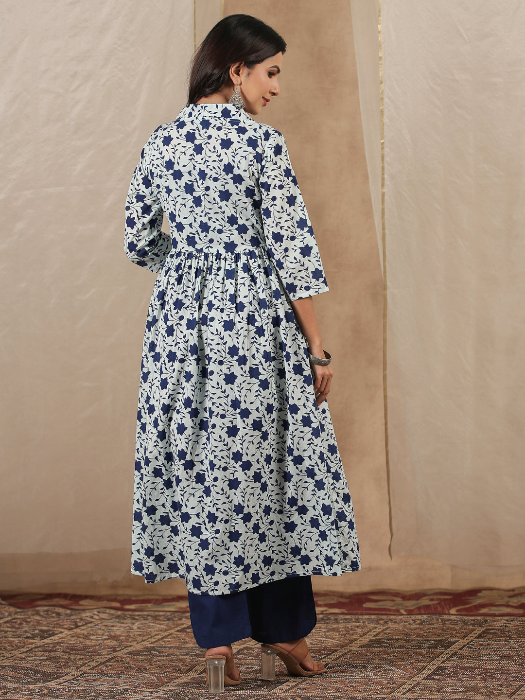 Women Pure Cotton 3 Pcs Kurta Set