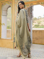 Women Pure Cotton 3pcs Kurta Set
