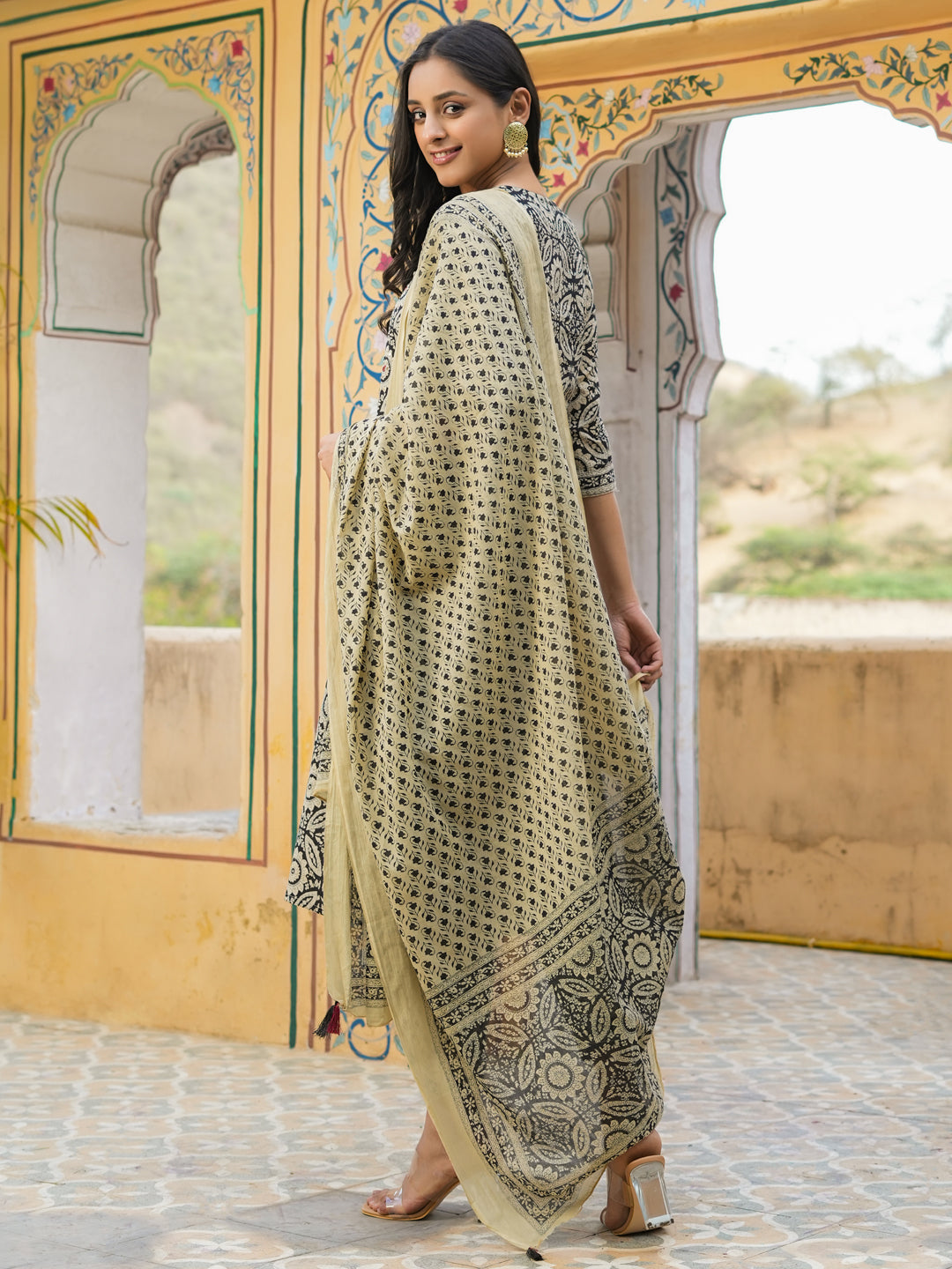 Women Pure Cotton 3pcs Kurta Set