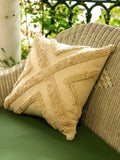 Cotton Handtufted cushion cover - SanskrutiHomes 