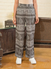 GREY Damask Cotton Co-Ord Set