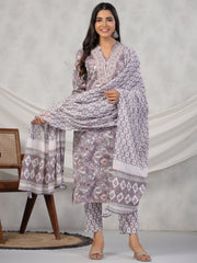 Rangdeep Women Pink Floral Print Kurta Set