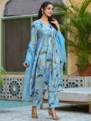 Women Russian Silk 3pcs Kurta Set