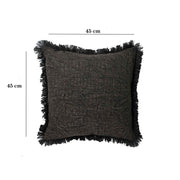 Grey 100% Cotton Cushion Covers. - SanskrutiHomes 
