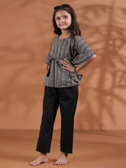 Cotton Black Top and Trouser for Kids - SanskrutiHomes 