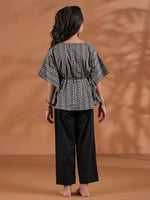 Cotton Black Top and Trouser for Kids - SanskrutiHomes 