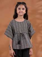 Cotton Black Top and Trouser for Kids - SanskrutiHomes 