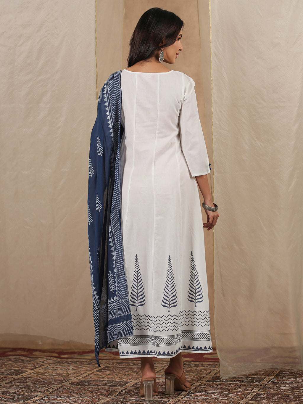 Women Pure Cotton 2 Pcs Kurta Set