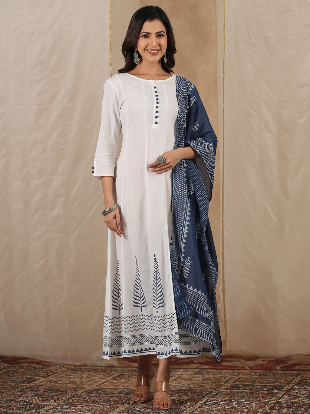 Women Pure Cotton 2 Pcs Kurta Set