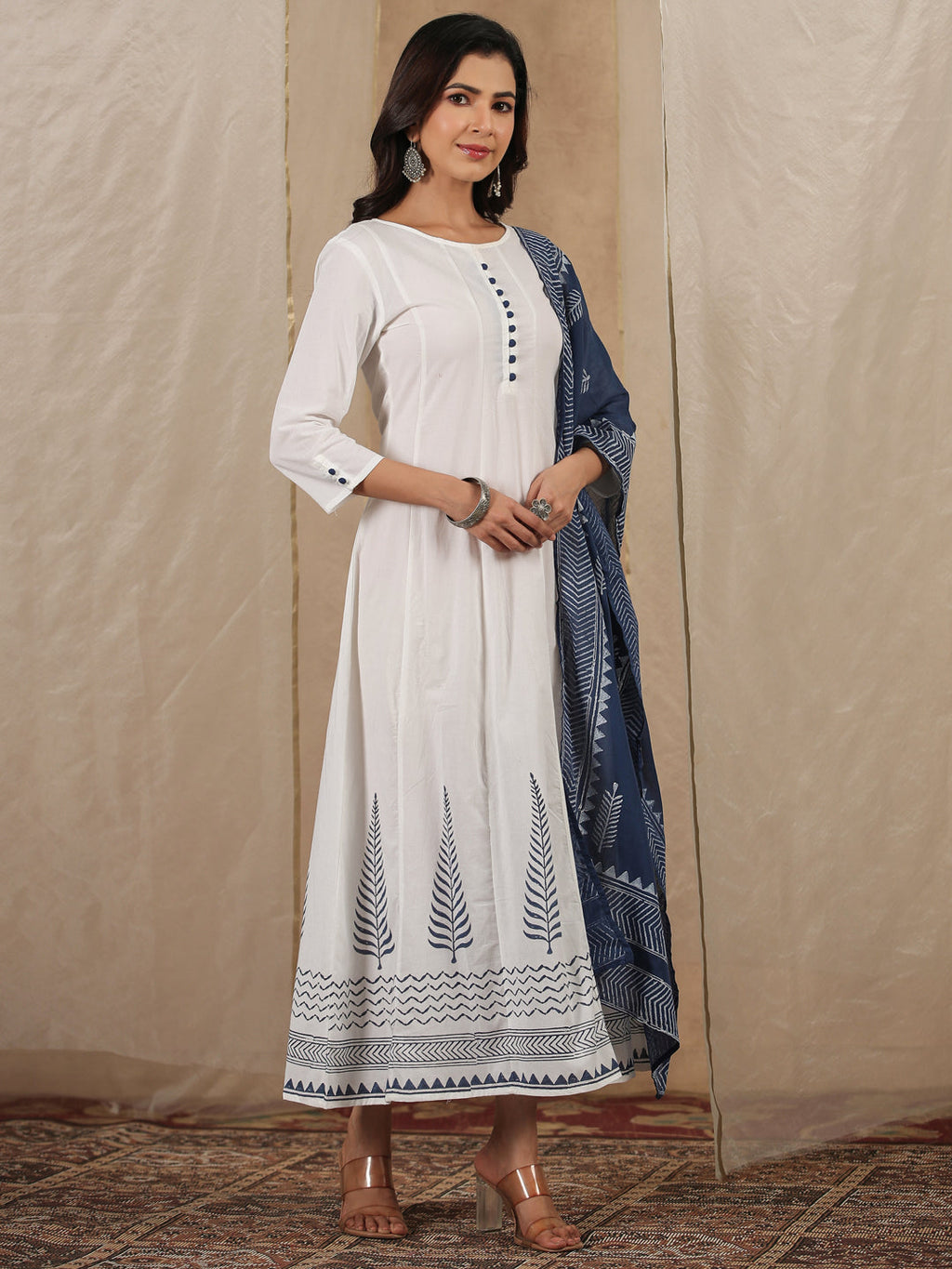 Women Pure Cotton 2 Pcs Kurta Set