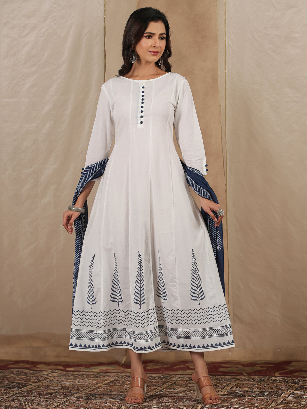 Women Pure Cotton 2 Pcs Kurta Set