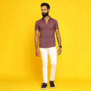 Sanskruti Homes Multi-colored Cotton Printed Shirt - SanskrutiHomes 