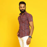Sanskruti Homes Multi-colored Cotton Printed Shirt - SanskrutiHomes 