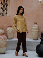 V-Neck Cotton Coord Set For Women