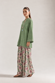 Seafoam Rose Garden Farsi Salwar Co-ord Set for Women