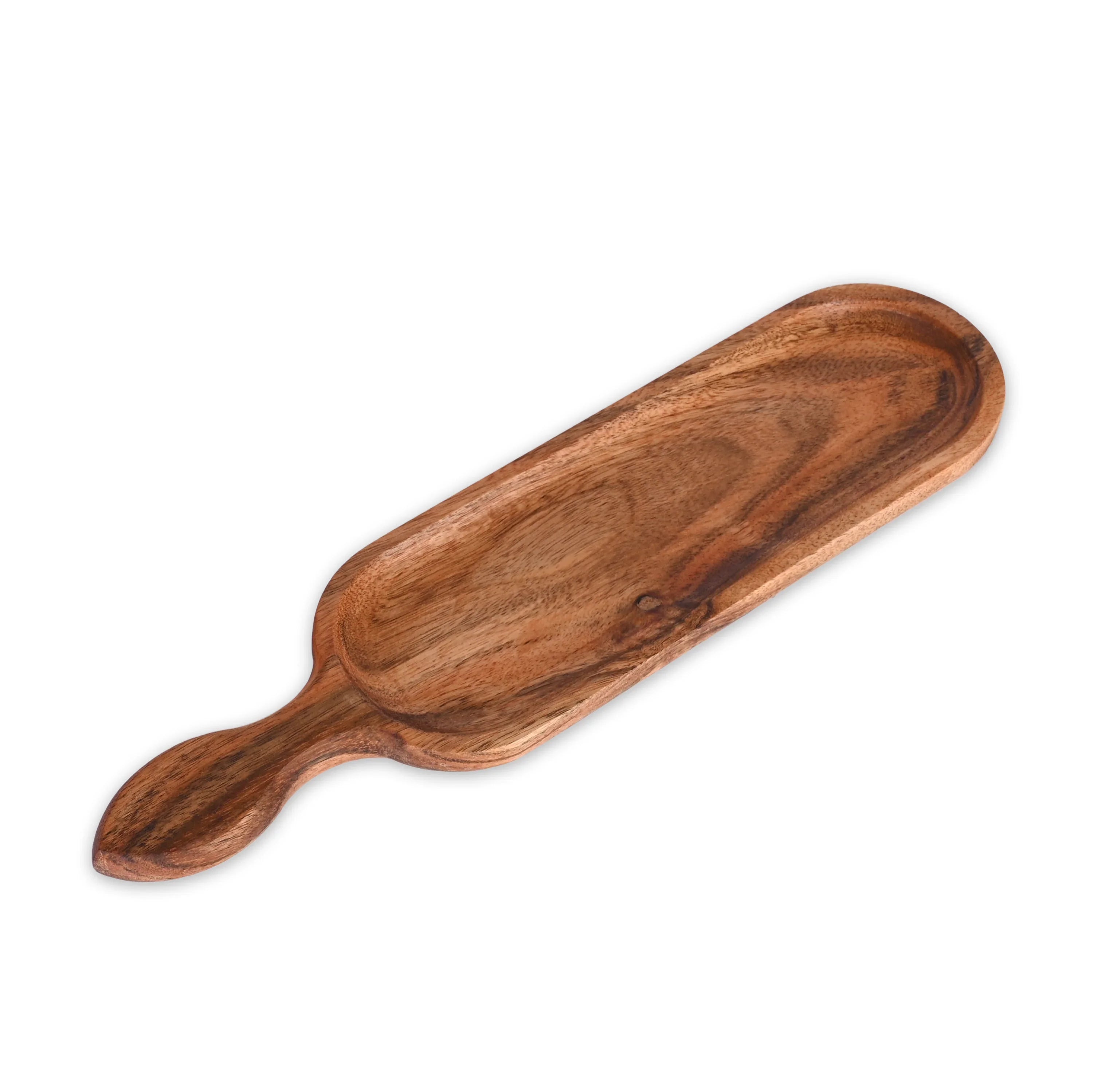 Acacia Wood Paddle Serving Tray - SanskrutiHomes 