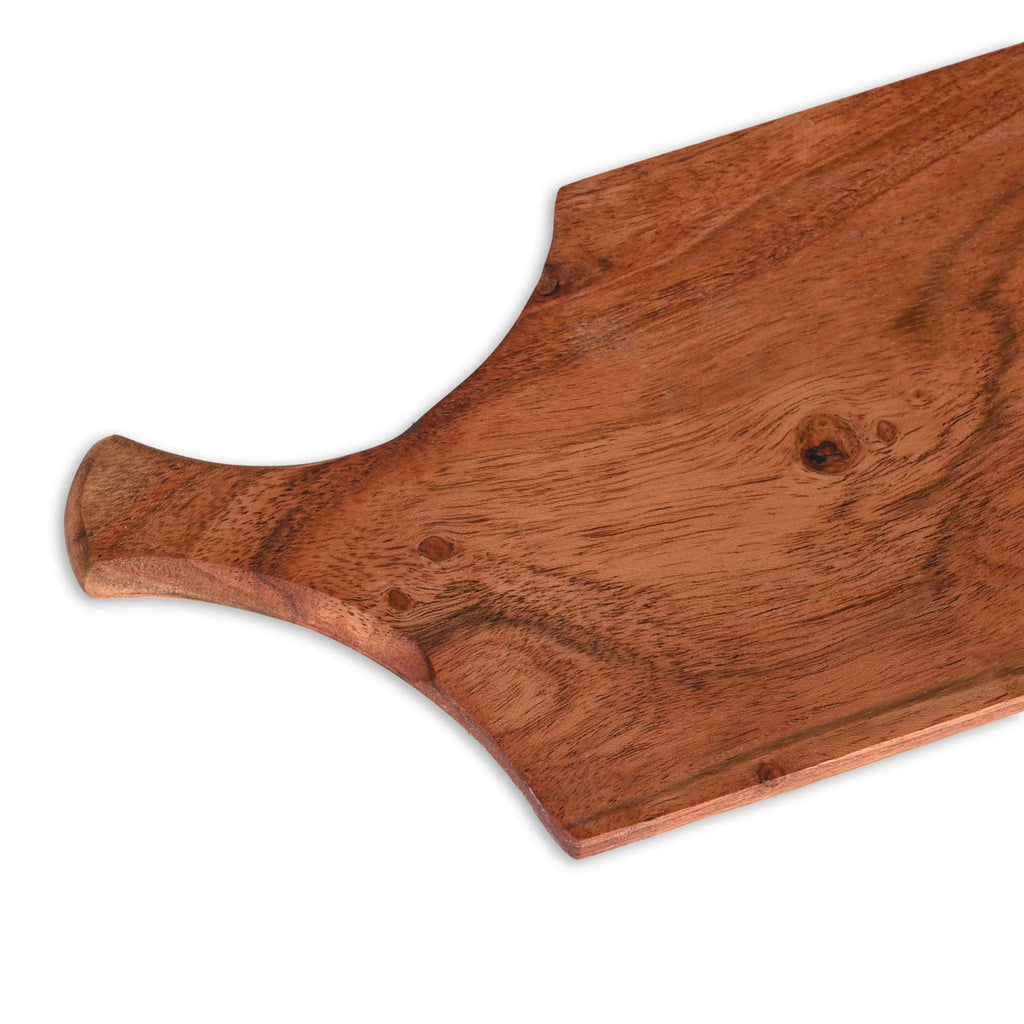 Acacia Wood Rustic Paddle Cutting Board - SanskrutiHomes 