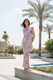 Floral Printed Co-ord Night Suit Set - SanskrutiHomes 