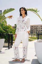 Off White Solid Co-ord Set for Women - SanskrutiHomes 
