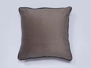 Grey Solid Print Velvet Cushion Cover - SanskrutiHomes 