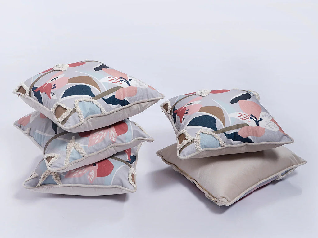 Multi color Print Cushion Cover - SanskrutiHomes 
