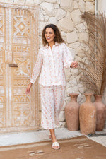 White Rabbit Printed Cotton Night Suit Set - SanskrutiHomes 