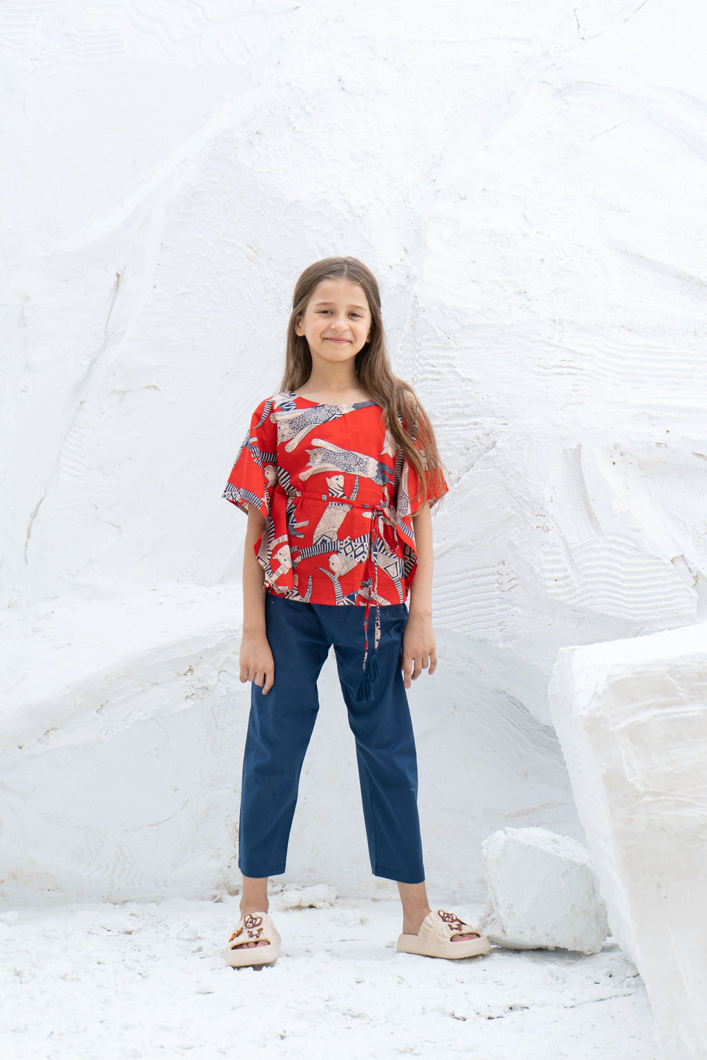 Animal Printed Cotton Night Suit for Kids - SanskrutiHomes 