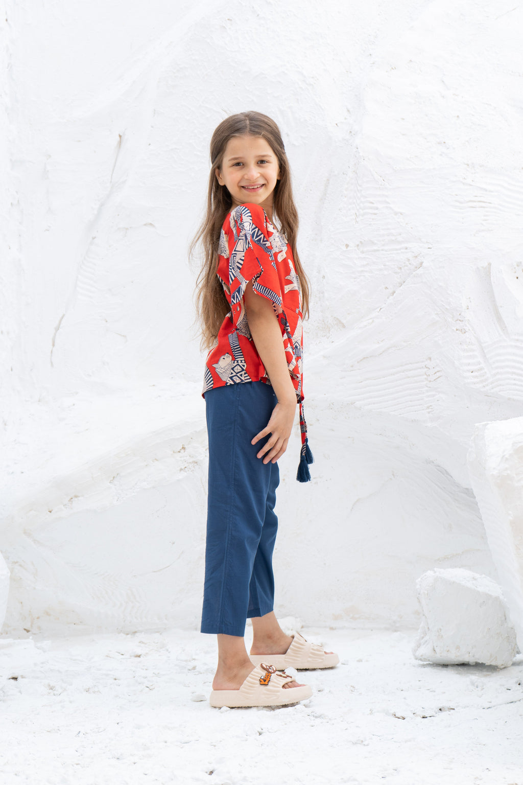 Animal Printed Cotton Night Suit for Kids - SanskrutiHomes 