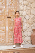 Pink Printed Kids Jump Suit - SanskrutiHomes 