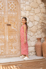 Pink Printed Kids Jump Suit - SanskrutiHomes 
