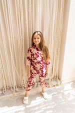 Flower Printed Cotton Night Suit for Kids - SanskrutiHomes 