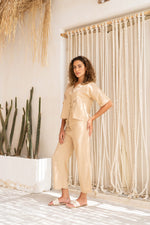 Solid Print Night Suit Set for Women - SanskrutiHomes 