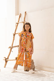 Flower Printed Kids Jump Suit - SanskrutiHomes 