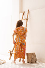 Flower Printed Kids Jump Suit - SanskrutiHomes 