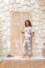 Flower Printed Cotton Co-ords Set - SanskrutiHomes 