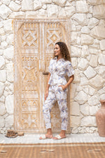 Flower Printed Cotton Co-ords Set - SanskrutiHomes 