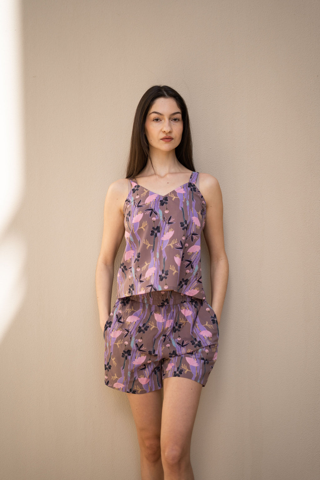 Set of 3 Floral Printed Cotton Night Suit - SanskrutiHomes 