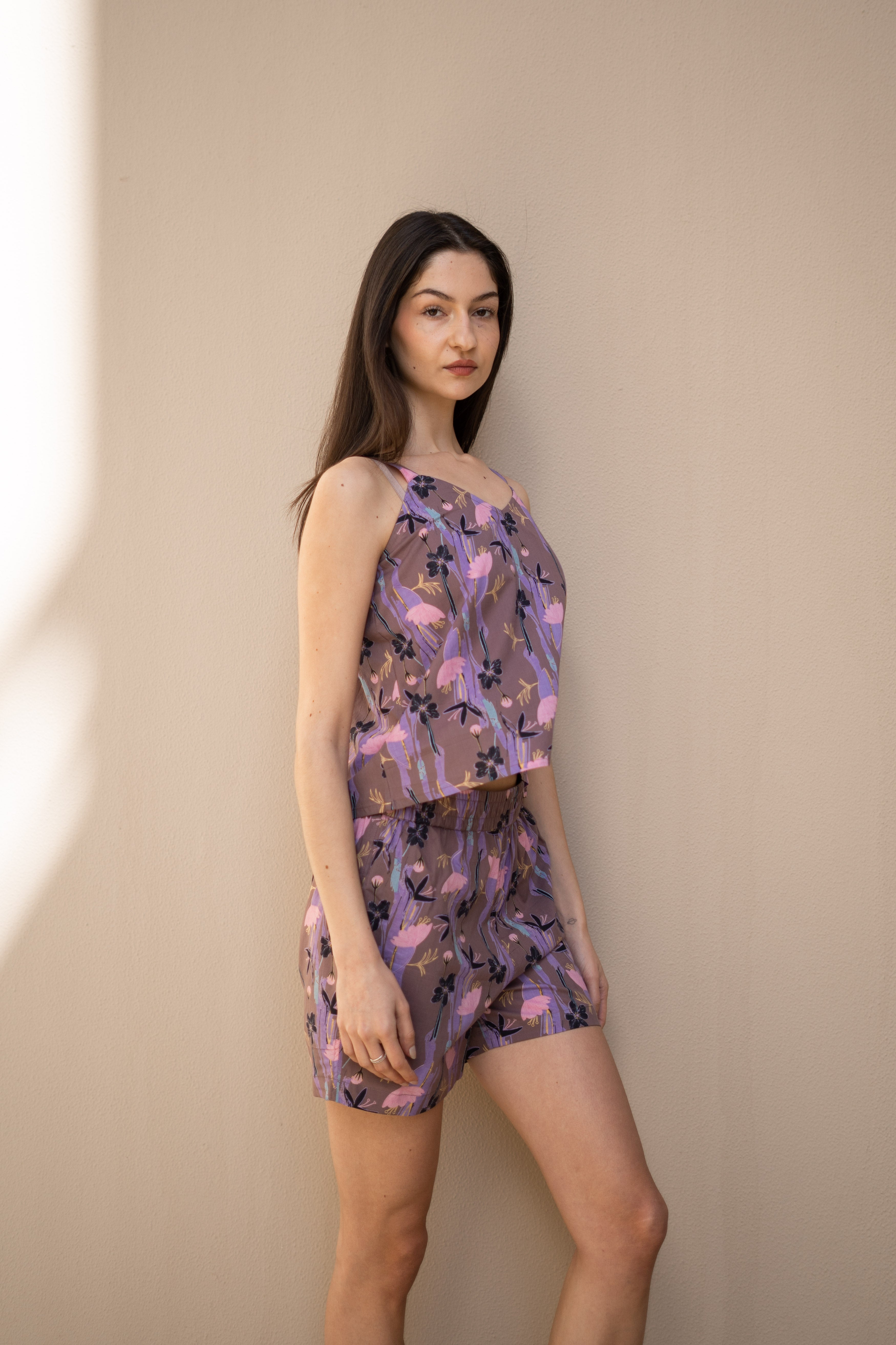 Set of 3 Floral Printed Cotton Night Suit - SanskrutiHomes 