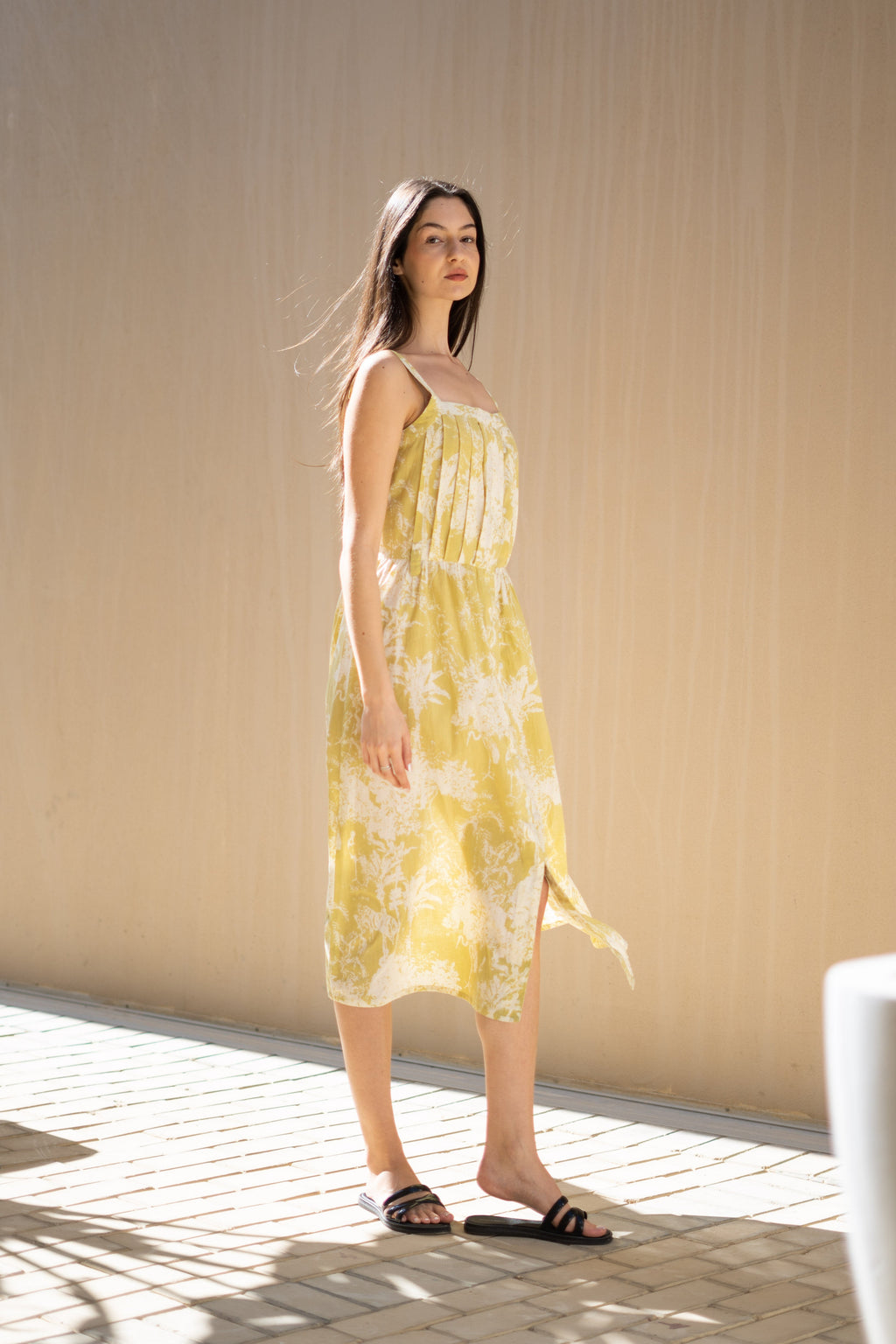 Women Printed Fit & Flare Dress - SanskrutiHomes 