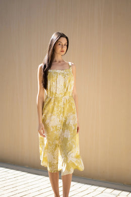 Women Printed Fit & Flare Dress - SanskrutiHomes 