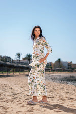 Floral Printed Night Suit Set for Women - SanskrutiHomes 