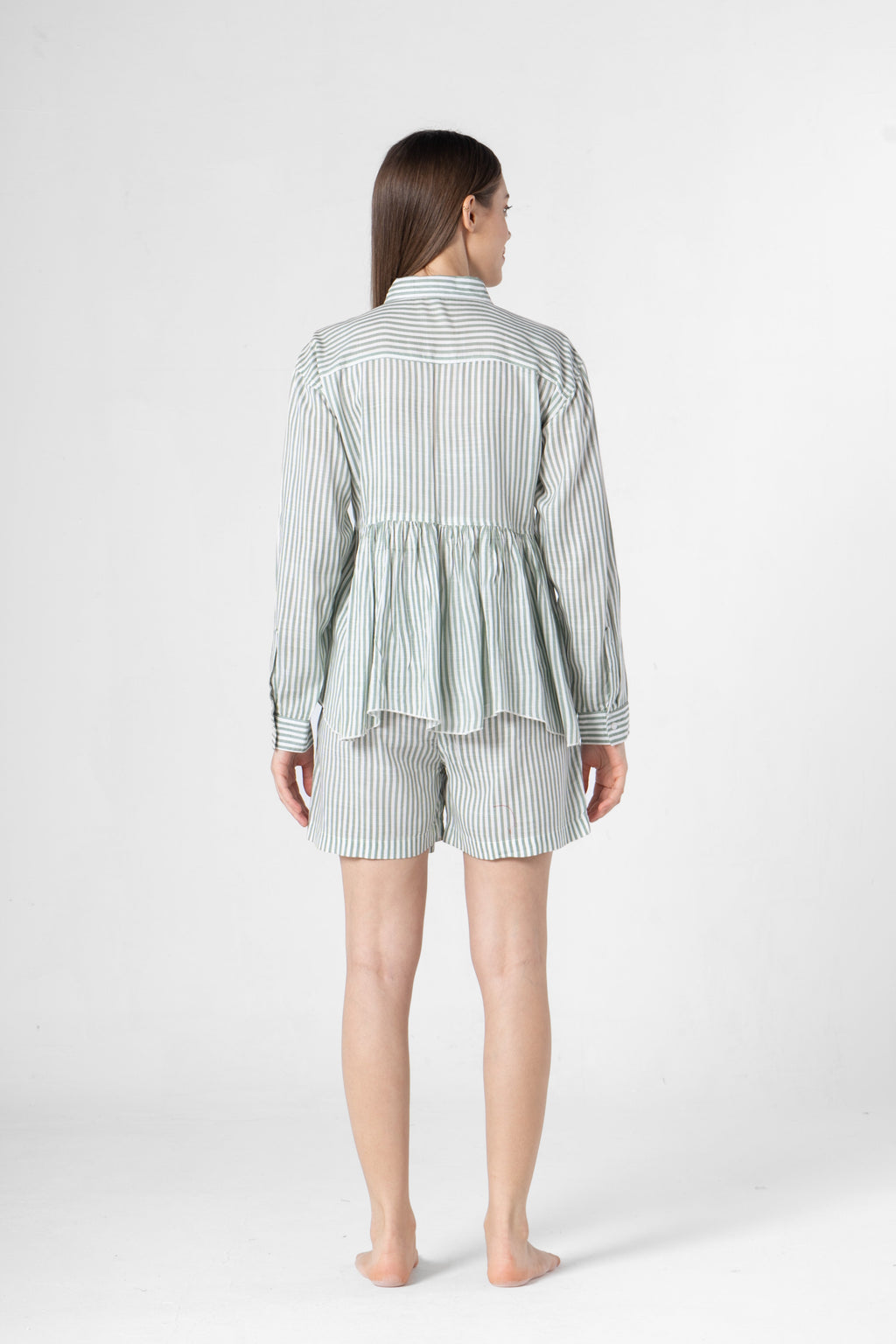 Cotton Strips Printed Co-ords Set with Shorts - SanskrutiHomes 