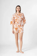 Floral Printed Co-ords Set with Shorts - SanskrutiHomes 