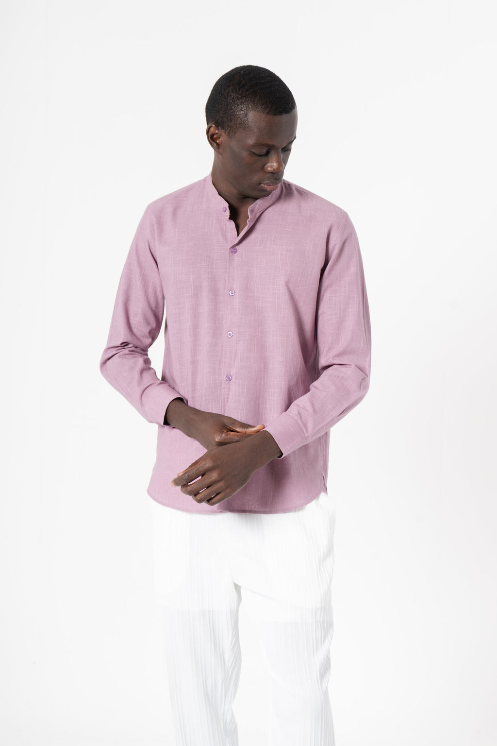 Grey Solid Print Full Sleeve Shirt - SanskrutiHomes 