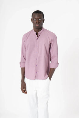 Grey Solid Print Full Sleeve Shirt - SanskrutiHomes 