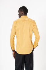 Yellow Solid Print Full Sleeve Shirt - SanskrutiHomes 
